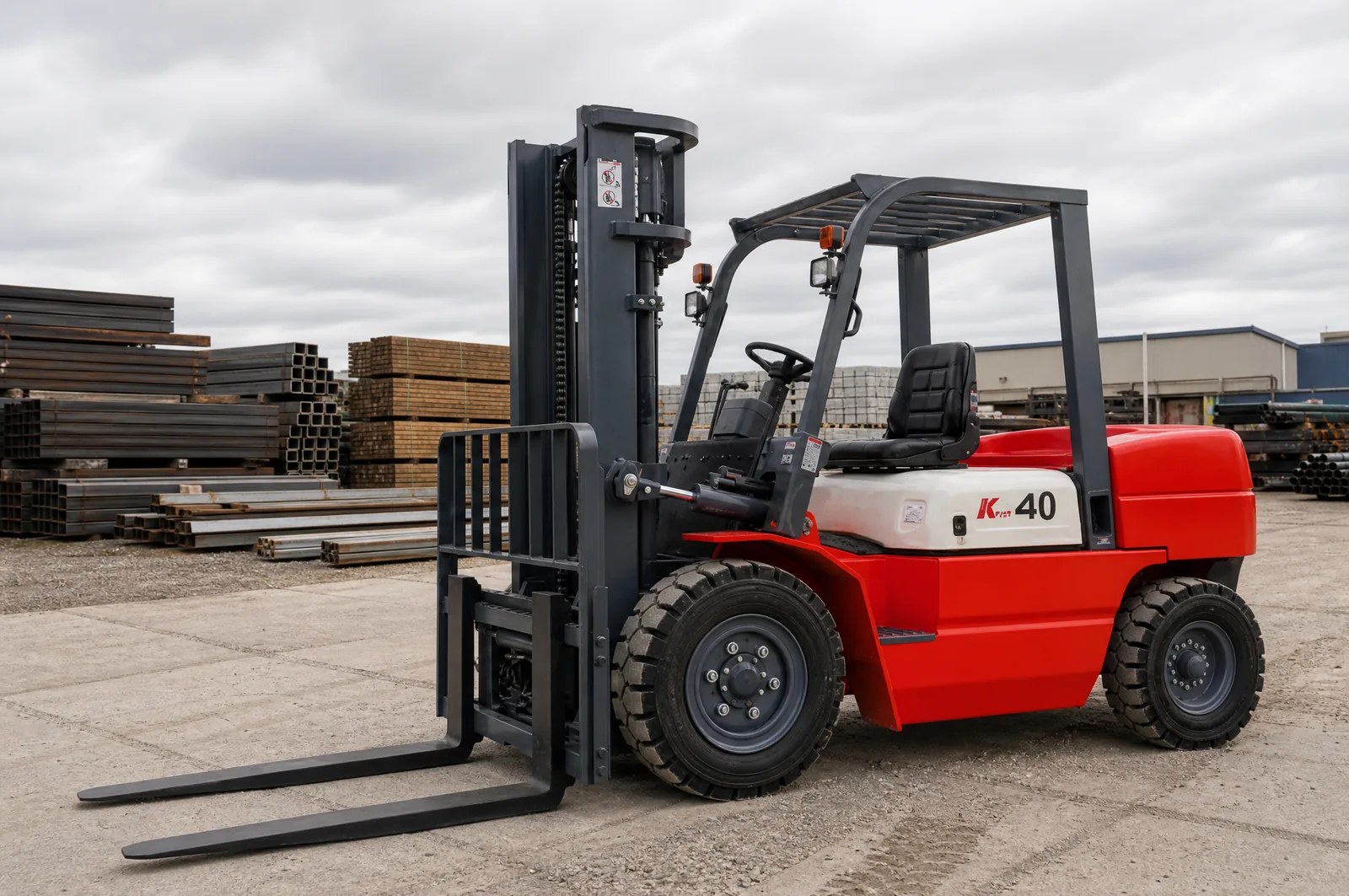 CPC(D)30 3 t diesel forklift working in yard