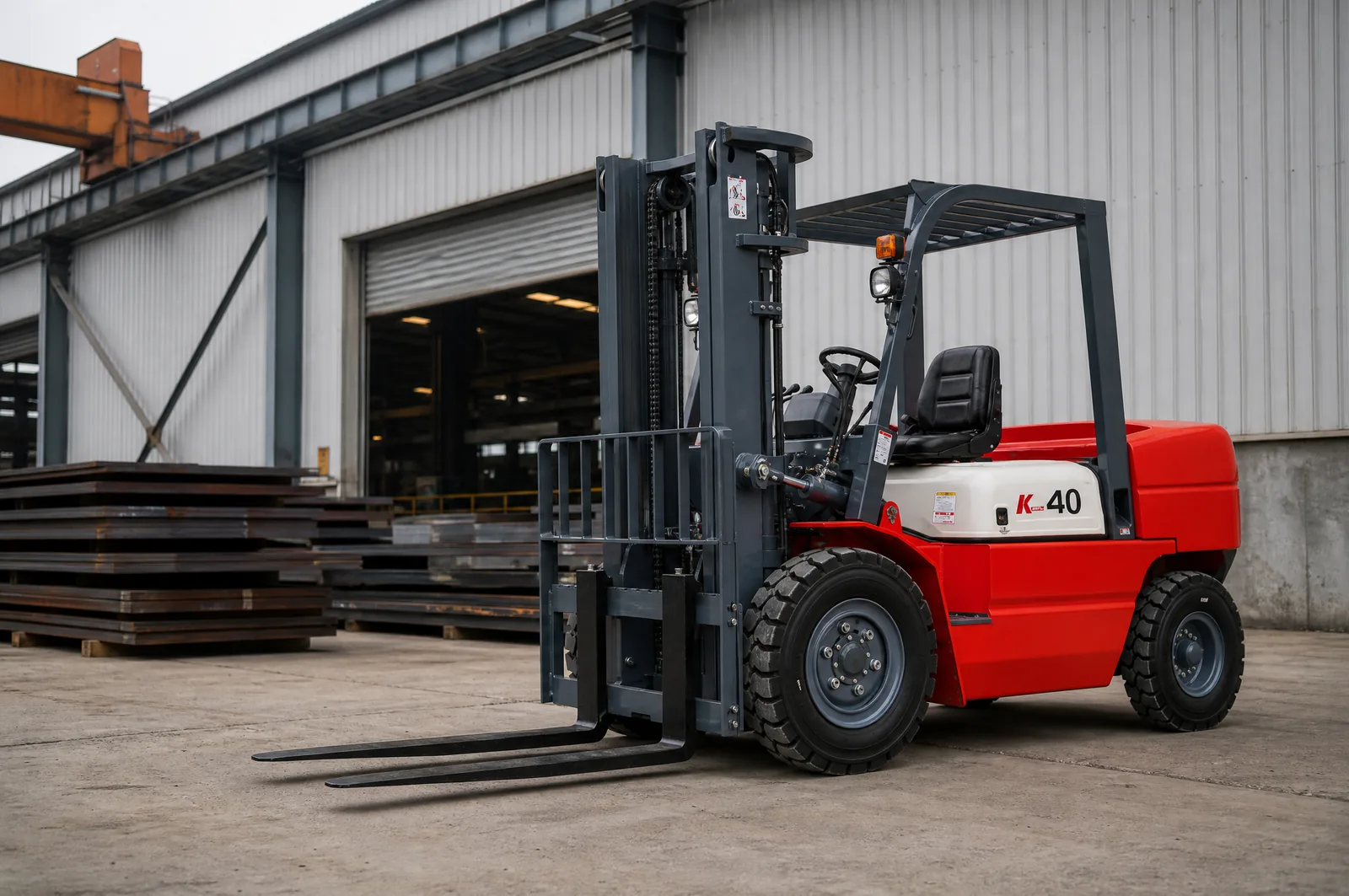 CPC(D)40 4 t diesel forklift working in factory
